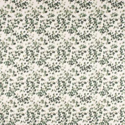 SCHÖNER LEBEN. Tischläufer Digitaldruck Blätter wollweiß grün 40x160cm