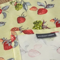 Schöner Leben Tischläufer Erdbeeren Brombeeren grün rot 40x160cm