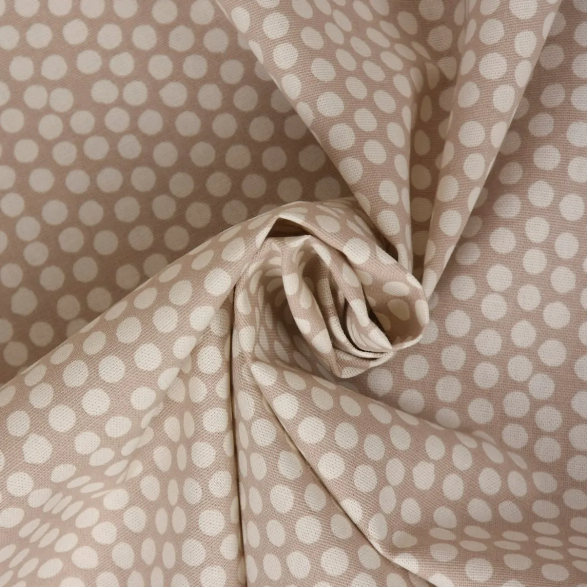 SCHÖNER LEBEN. Tischläufer Fryett`s Halbpanama Spotty Punkte stein 40x160cm