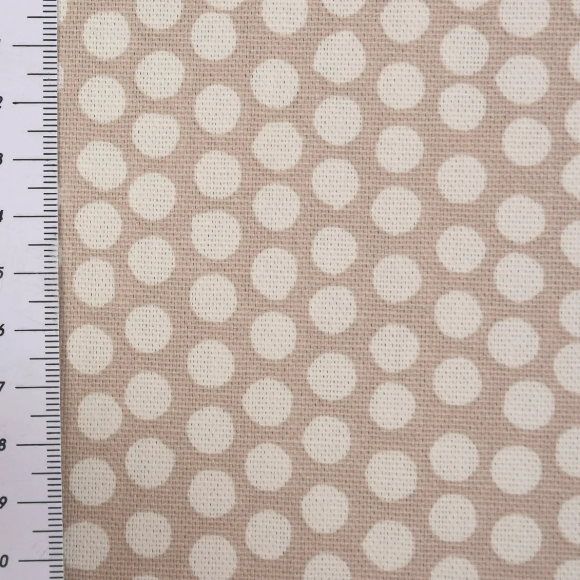 SCHÖNER LEBEN. Tischläufer Fryett`s Halbpanama Spotty Punkte stein 40x160cm