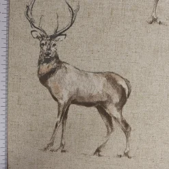 SCHÖNER LEBEN. Tischläufer Fryett`s Halbpanama Landhaus Hirsch natur braun 40x160cm