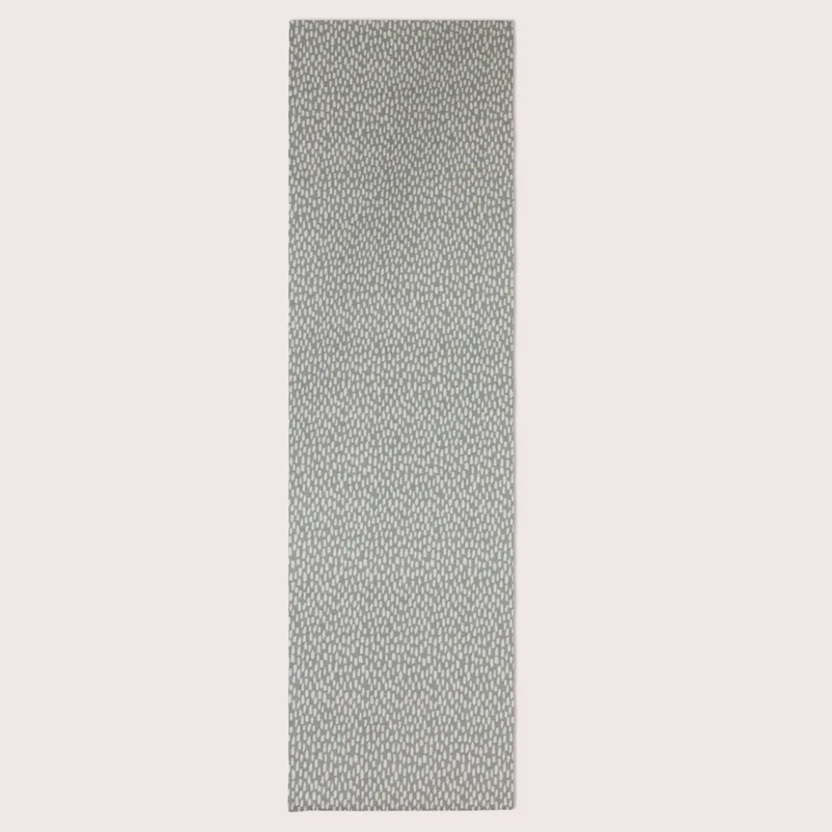 SCHÖNER LEBEN. Tischläufer grau mit Kleksen Tropfen 40x160cm