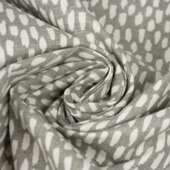 SCHÖNER LEBEN. Tischläufer grau mit Kleksen Tropfen 40x160cm