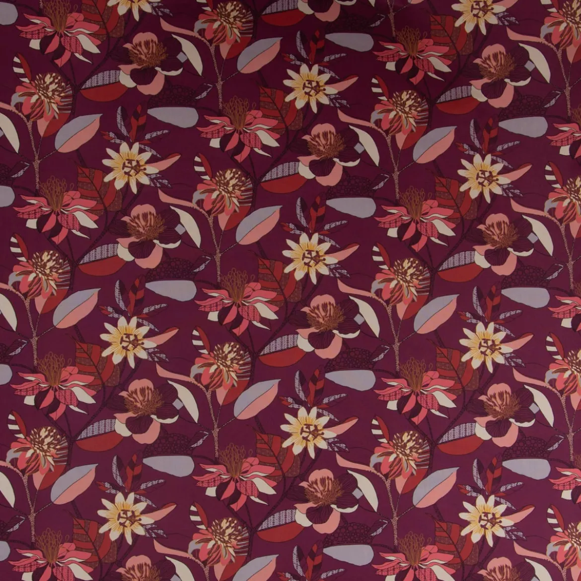 SCHÖNER LEBEN. Tischläufer große Blumen beere bunt 40x160cm