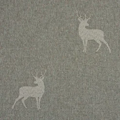 SCHÖNER LEBEN. Tischläufer helle Hirsche beige braun türkis 40x160cm