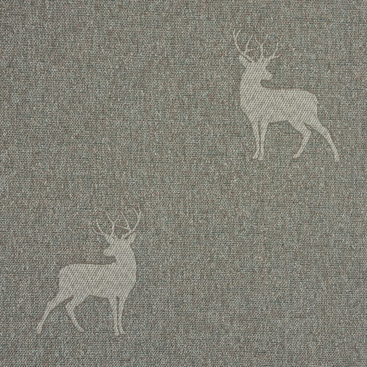 SCHÖNER LEBEN. Tischläufer helle Hirsche beige braun türkis 40x160cm