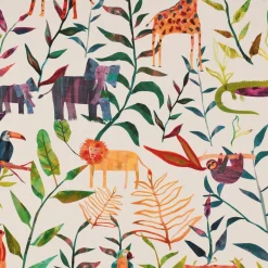 SCHÖNER LEBEN. Tischläufer Hide and Seek Dschungeltiere bunt 40x160cm