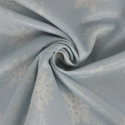 SCHÖNER LEBEN. Tischläufer Ice Star Schneeflocken Eiskristalle hellblau silberfarbig beige 40x160cm