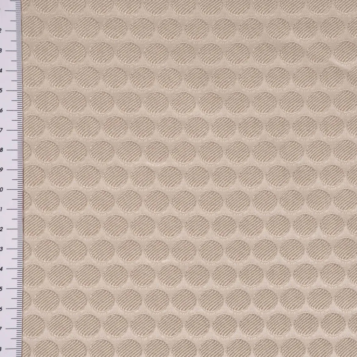 SCHÖNER LEBEN. Tischläufer Jacquard Punkte beige dunkelbeige 40x160cm