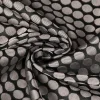 SCHÖNER LEBEN. Tischläufer Jacquard Punkte schwarz silbergrau 40x160cm