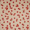 SCHÖNER LEBEN. Tischläufer Leinenoptik Mohnblumen Schriftzug natur rot grün weiß 40x160cm