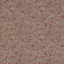 SCHÖNER LEBEN. Tischläufer Leinenlook Sweet Daisy Allover Blümchen natur rosa grün 40x160cm
