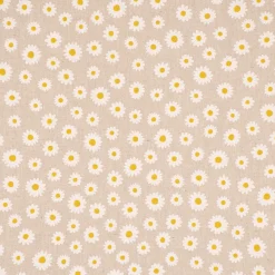 SCHÖNER LEBEN. Tischläufer Leinenlook Daisy Sweet Garden Gänseblümchen Blüten natur weiß 40x160cm