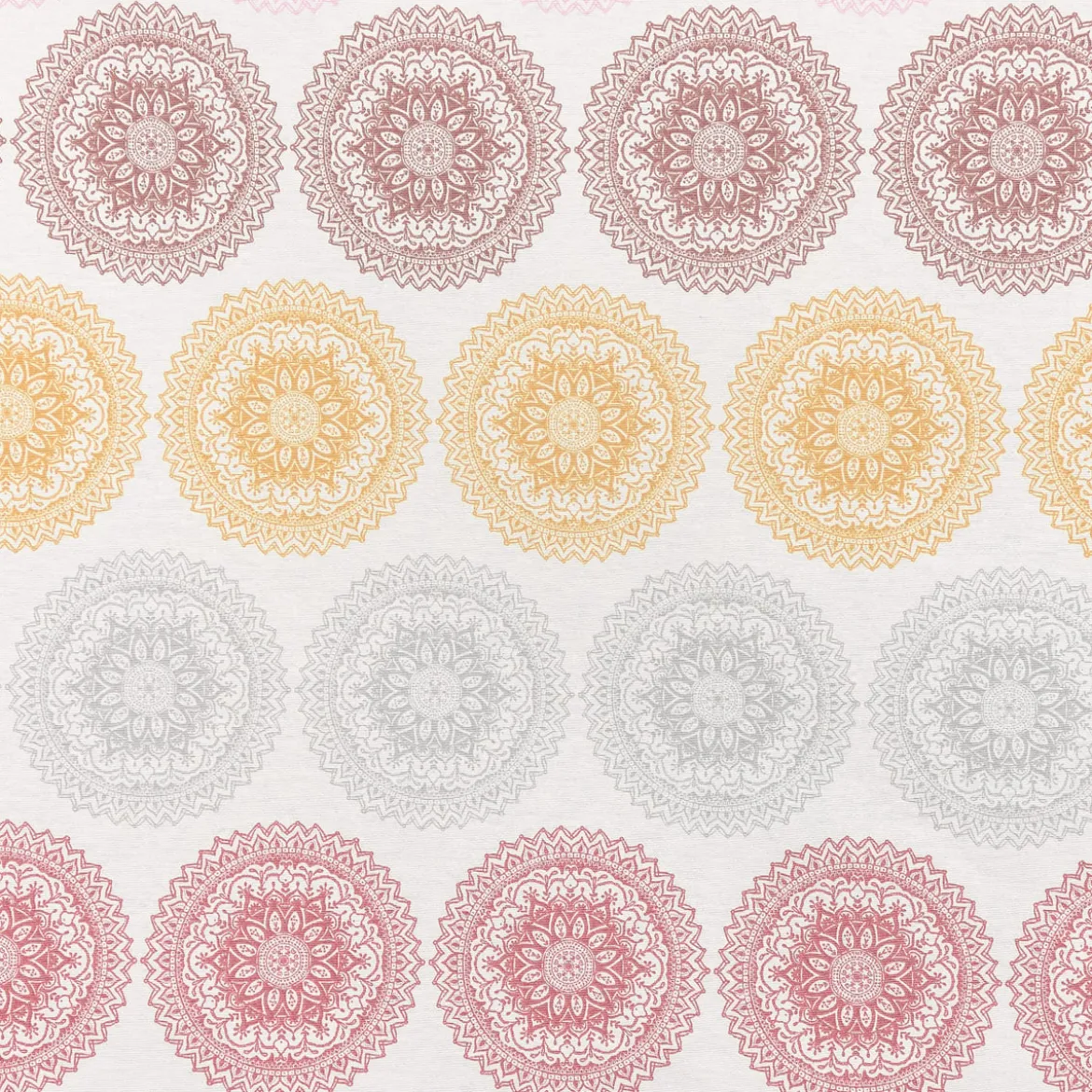 Schöner Leben Tischläufer Mandala Ornament Kreise beige bunt pastell 40x160cm