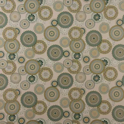 SCHÖNER LEBEN. Tischläufer Mandalas natur grün 40x160cm