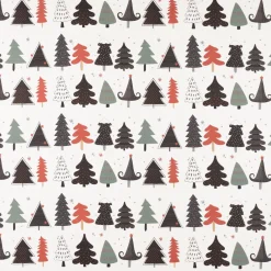 SCHÖNER LEBEN. Tischläufer Merry Christmas Tannenbaum Weihnachtsbaum ecru schwarz rot 40x160cm