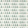 SCHÖNER LEBEN. Tischläufer Merry Christmas Weihnachtsbäume ecru altgrün 40x160cm