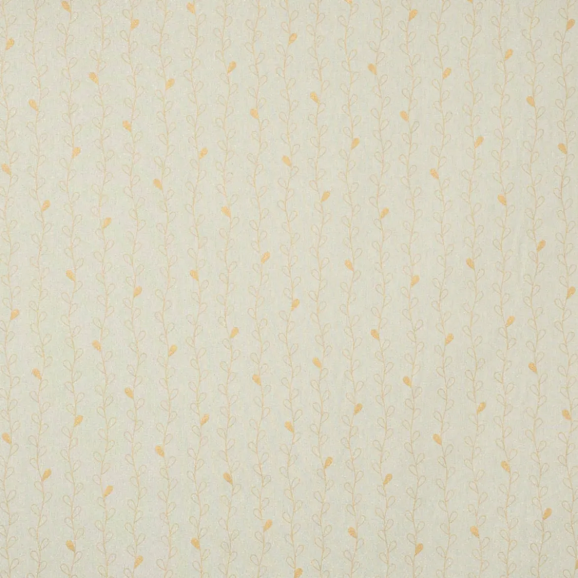 SCHÖNER LEBEN. Tischläufer Metallic Blätterranken mint goldfarbig 40x160cm