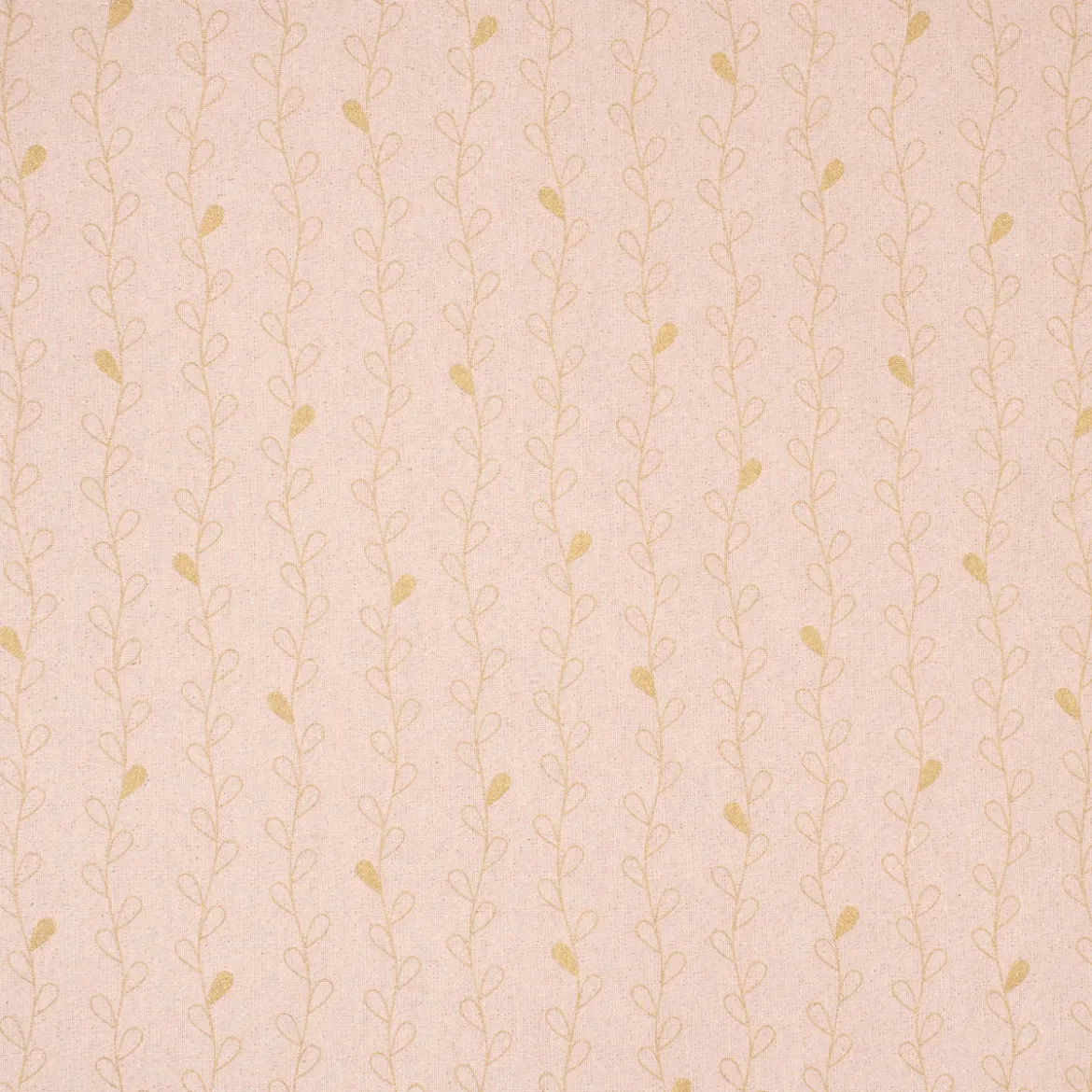 SCHÖNER LEBEN. Tischläufer Metallic Blätterranken rosa goldfarbig 40x160cm