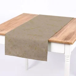 SCHÖNER LEBEN. Tischläufer Noten natur gold 40x160cm