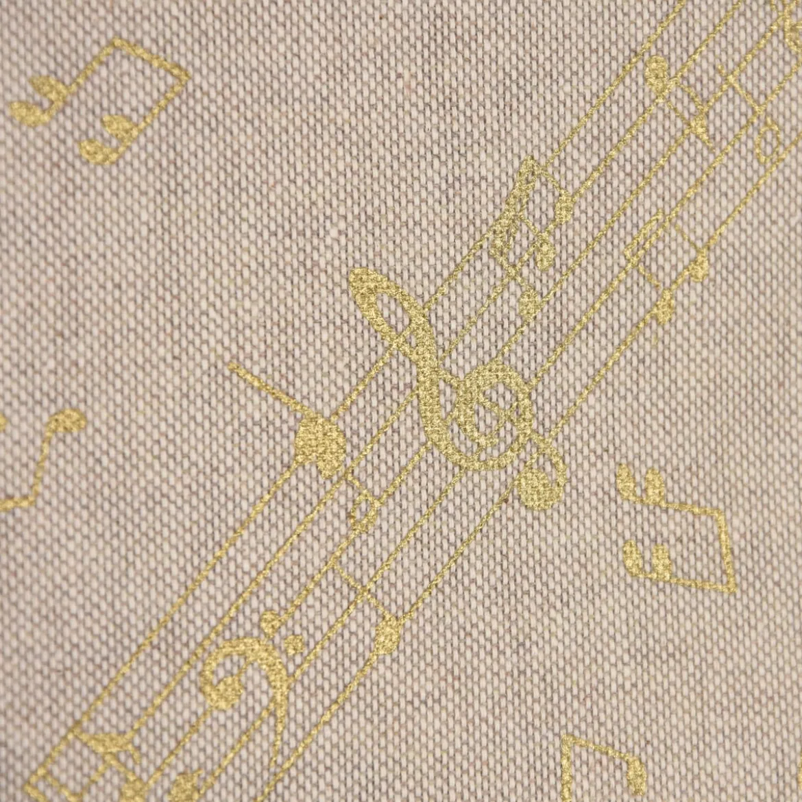 SCHÖNER LEBEN. Tischläufer Noten natur gold 40x160cm