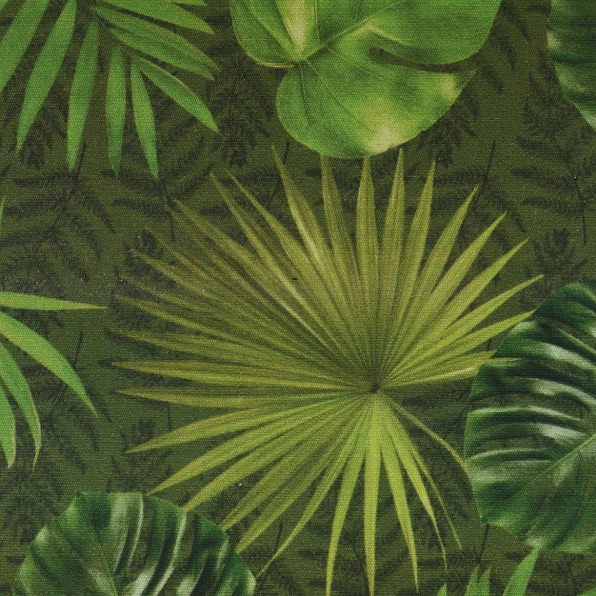 SCHÖNER LEBEN. Tischläufer Outdoor Palmen Blätter grün 40x160cm