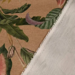 SCHÖNER LEBEN. Tischläufer Outdoor Romantic Botanic Exotik Blumen beige grün rosa 40x160cm
