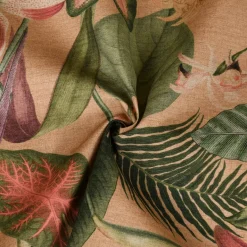 SCHÖNER LEBEN. Tischläufer Outdoor Romantic Botanic Exotik Blumen beige grün rosa 40x160cm