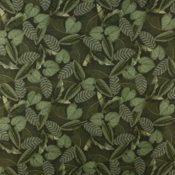 SCHÖNER LEBEN. Tischläufer Outdoor Botanic Leaf Detailed Blätter Exotik grün 40x160cm