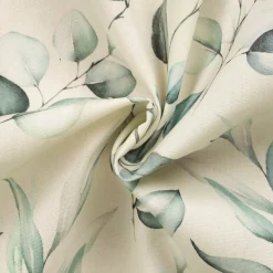 SCHÖNER LEBEN. Tischläufer Outdoor Plant Lover Blätterzweige Aquarell mint grün 40x160cm
