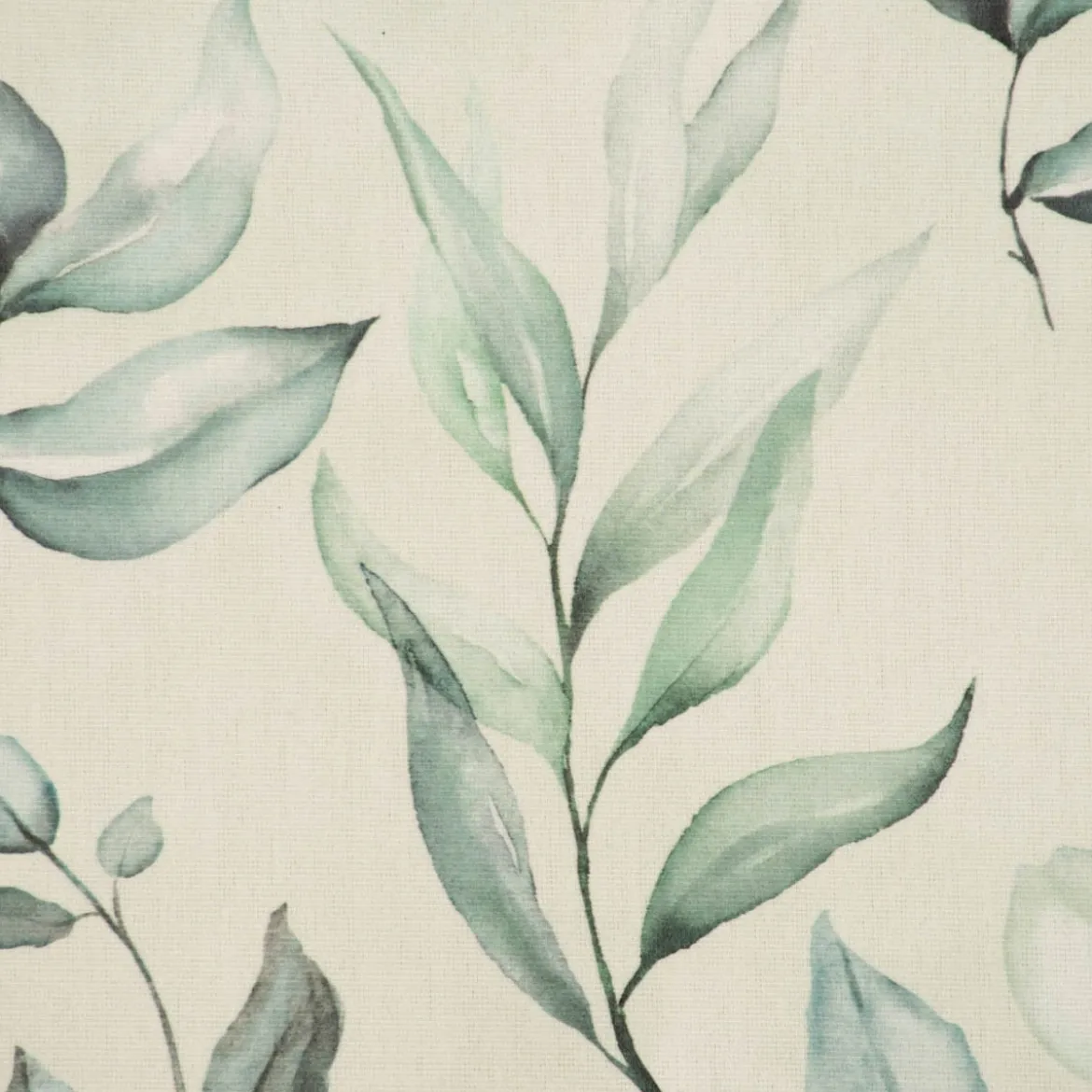 SCHÖNER LEBEN. Tischläufer Outdoor Plant Lover Blätterzweige Aquarell mint grün 40x160cm
