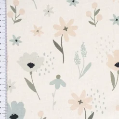 SCHÖNER LEBEN. Tischläufer Pastell Blumen ecru mintgrün vanille 40x160cm
