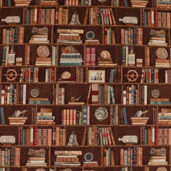 SCHÖNER LEBEN. Tischläufer Premium Bookshelve Marine Bücherregal Nautik 40x160cm
