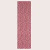 SCHÖNER LEBEN. Tischläufer rot mit Klecksen Tropfen 40x160cm