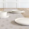 SCHÖNER LEBEN. Tischläufer Schneeflocken beidseitig beige gold 40x160cm