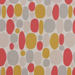 SCHÖNER LEBEN. Tischläufer STUDIO G Bubble Blasen Coral rosa pink senf grau 40x160cm
