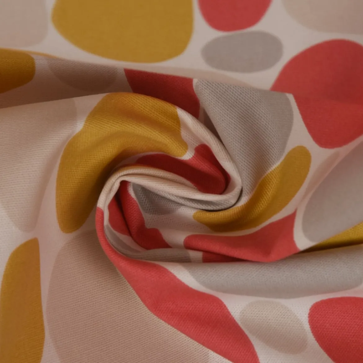 SCHÖNER LEBEN. Tischläufer STUDIO G Bubble Blasen Coral rosa pink senf grau 40x160cm