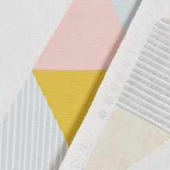 SCHÖNER LEBEN. Tischläufer STUDIO G Brio Dreiecke Sorbet rosa senf blau grau 40x160cm