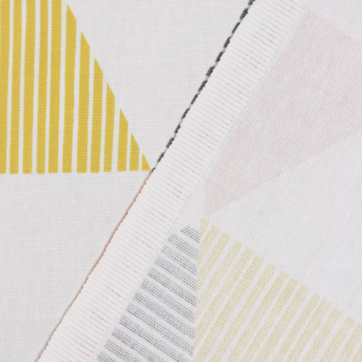 SCHÖNER LEBEN. Tischläufer STUDIO G Brio Dreiecke Sorbet rosa senf blau grau 40x160cm