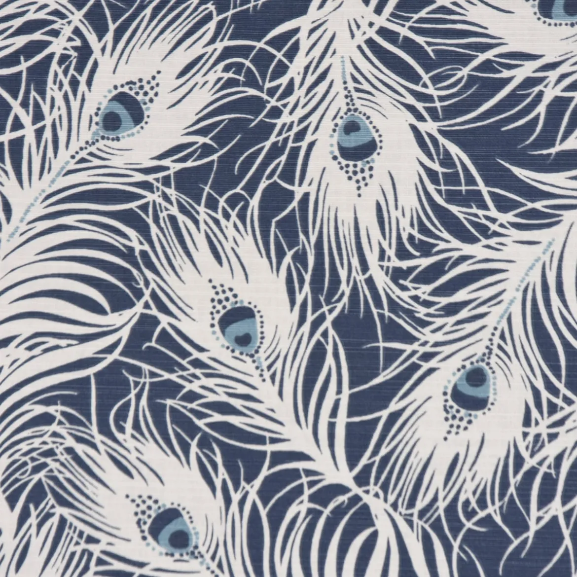 SCHÖNER LEBEN. Tischläufer STUDIO G Federn Pfau dunkelblau weiß blau 40x160cm