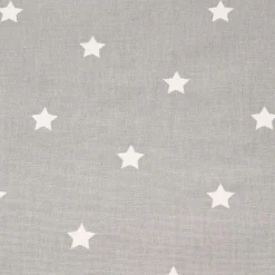 SCHÖNER LEBEN. Tischläufer Twinkle Sterne grau weiß 40x160cm