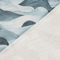 SCHÖNER LEBEN. Tischläufer Wellen blau 40x160cm