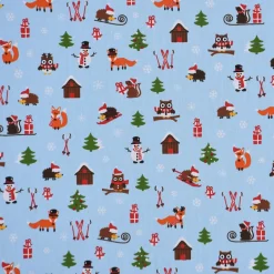 SCHÖNER LEBEN. Tischläufer Wintertiere hellblau 40x160cm