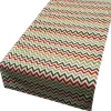 Schöner Leben Tischläufer Zick Zack Chevron orange grau 40x160cm
