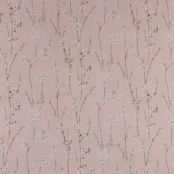 SCHÖNER LEBEN. Vorhang Almond Blossom Mandelblütenzweige rosa 245cm oder Wunschlänge