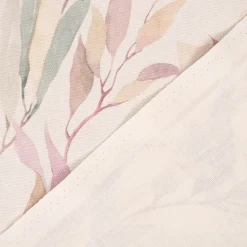 SCHÖNER LEBEN. Vorhang Aquarell Blätter Blüten Schmetterling weiß pastell 245cm oder Wunschlänge