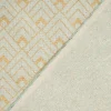 SCHÖNER LEBEN. Vorhang Art Deco Metallic Rauten mint goldfarbig 245cm oder Wunschlänge