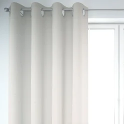 SCHÖNER LEBEN. Vorhang Baumwollstoff Reliefstruktur ecru 245cm oder Wunschlänge