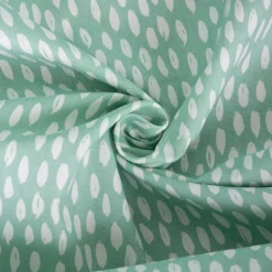 SCHÖNER LEBEN. Vorhang Bayside Tupfen Pinselstriche mint weiß 245cm oder Wunschlänge