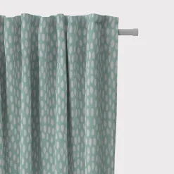 SCHÖNER LEBEN. Vorhang Bayside Tupfen Pinselstriche mint weiß 245cm oder Wunschlänge